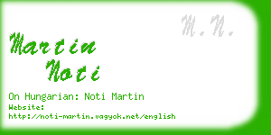 martin noti business card